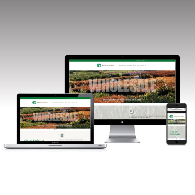 Pacific Nurseries Website | Designed + Produced by TeamworksCom