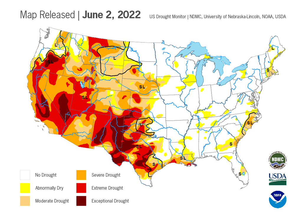 US Drought Monitor | Pacific Nurseries